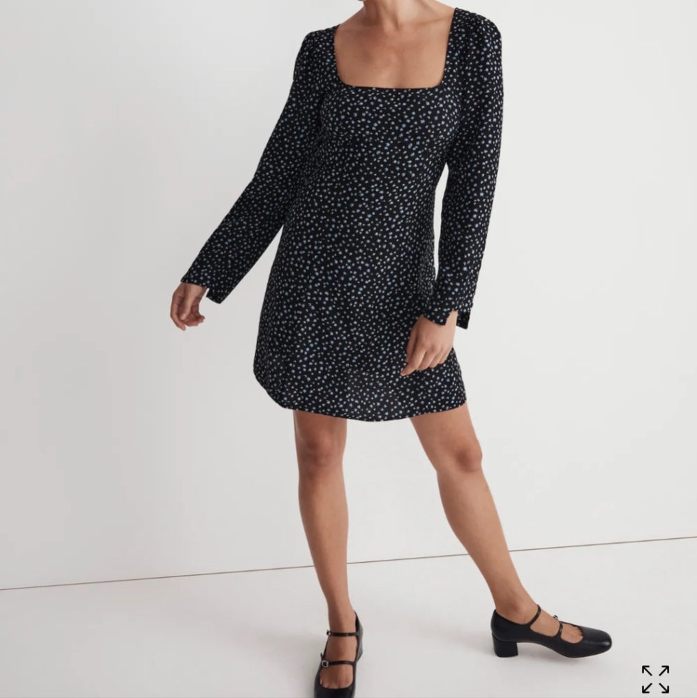 Madewell Mini Dress In Ditsy Floral